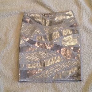 White House black market sequin skirt